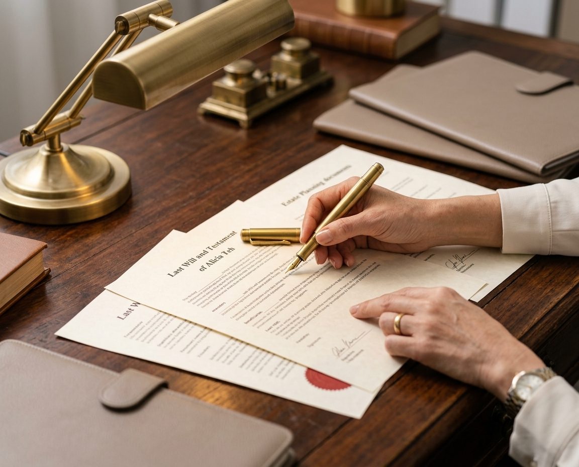 Signing a Last Will and Testament